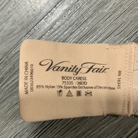 Vanity Fair Body Caress Full Coverage Contour Bra #75335 Nude/Beige size 36DD - Picture 9 of 11